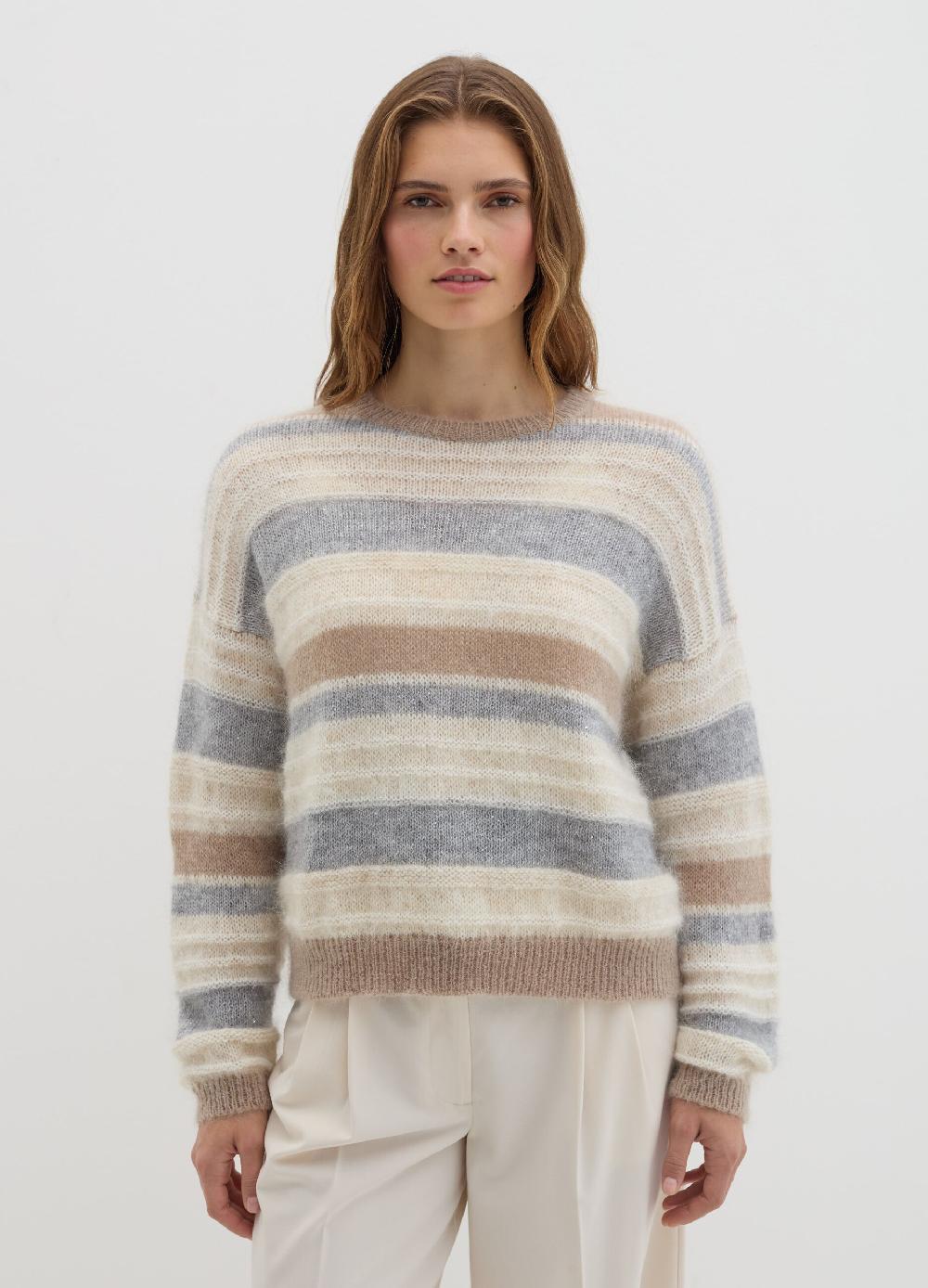 Stefanel Maglia rigata con micro paillettes Convenienza