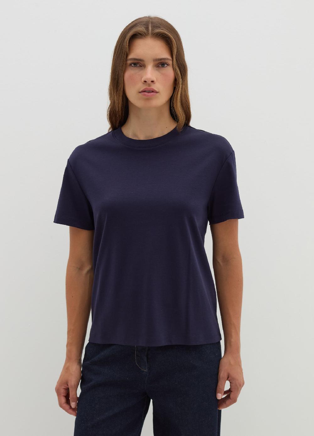 Stefanel T-shirt in jersey con scollo rotondo Economico