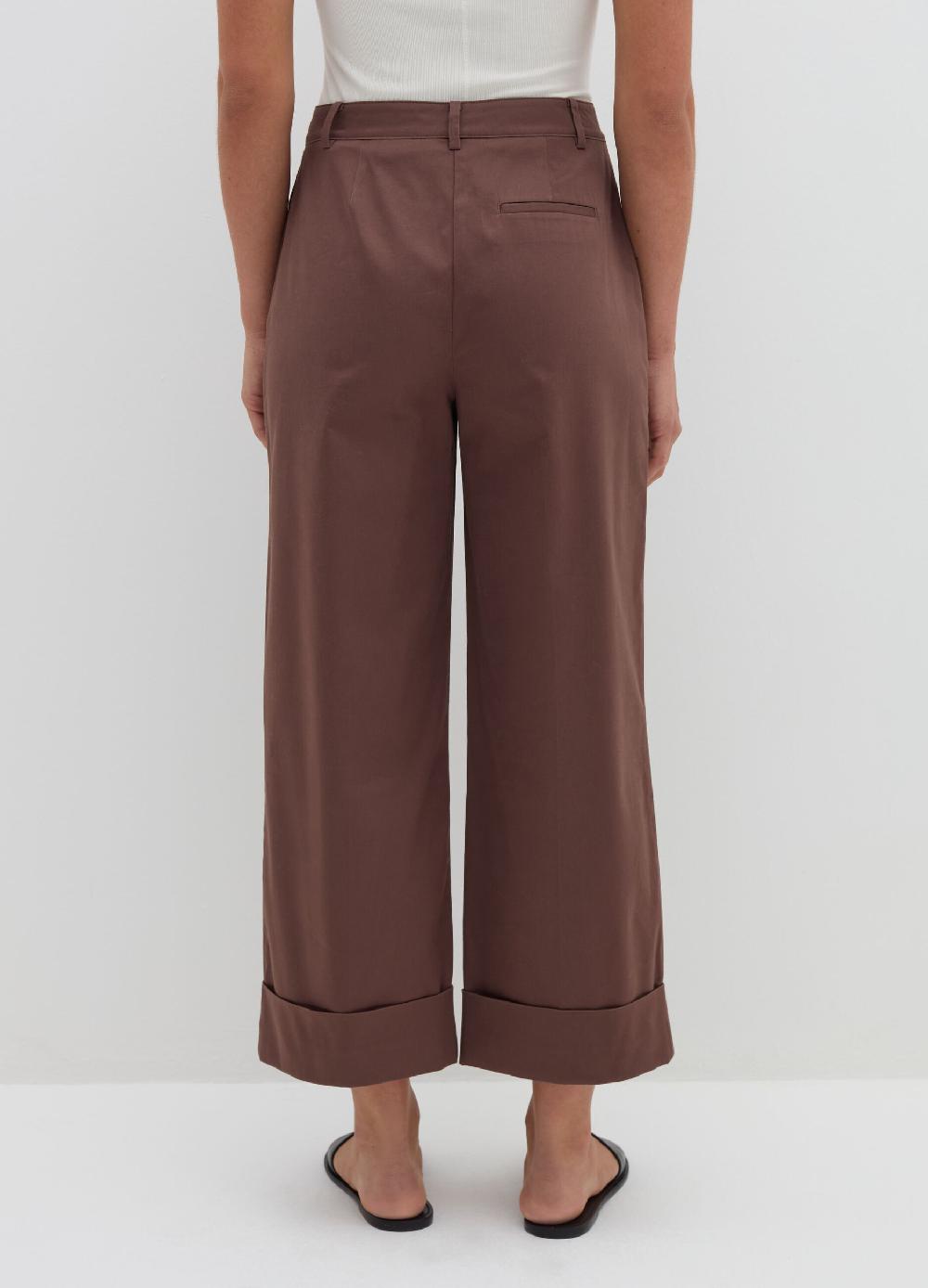 Stefanel Pantalone a gamba larga con risvolti Saldi