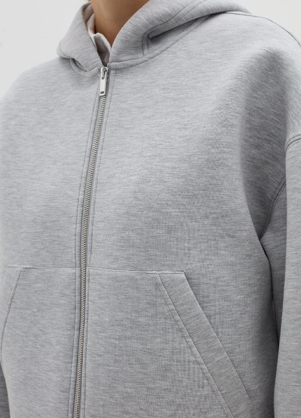 Stefanel Felpa over con cappuccio e zip Vendita Calda