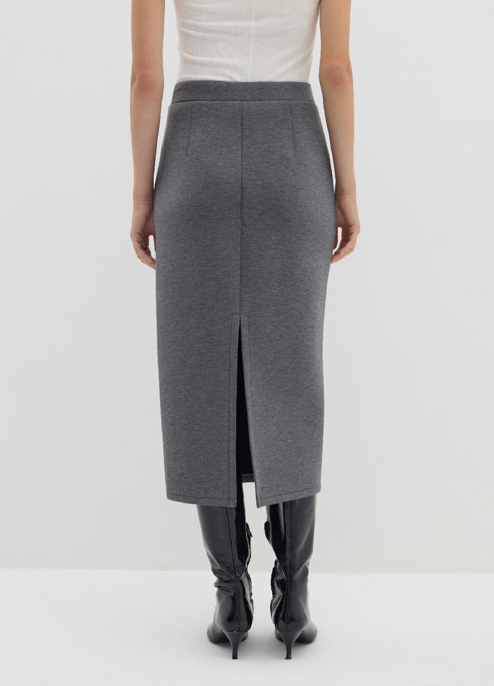 Stefanel Gonna midi a tubo in felpa Moda