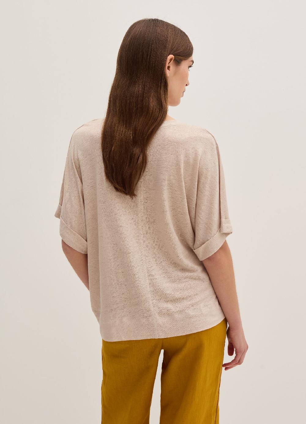 Stefanel Maglia in jersey di puro lino Sconto di tempo limitato