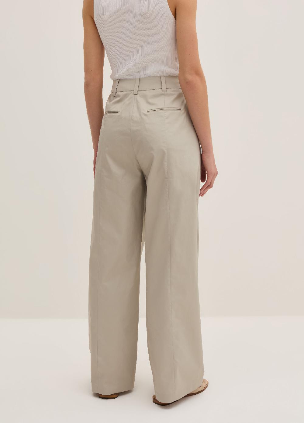 Stefanel Pantalone straight fit in satin Offerta speciale