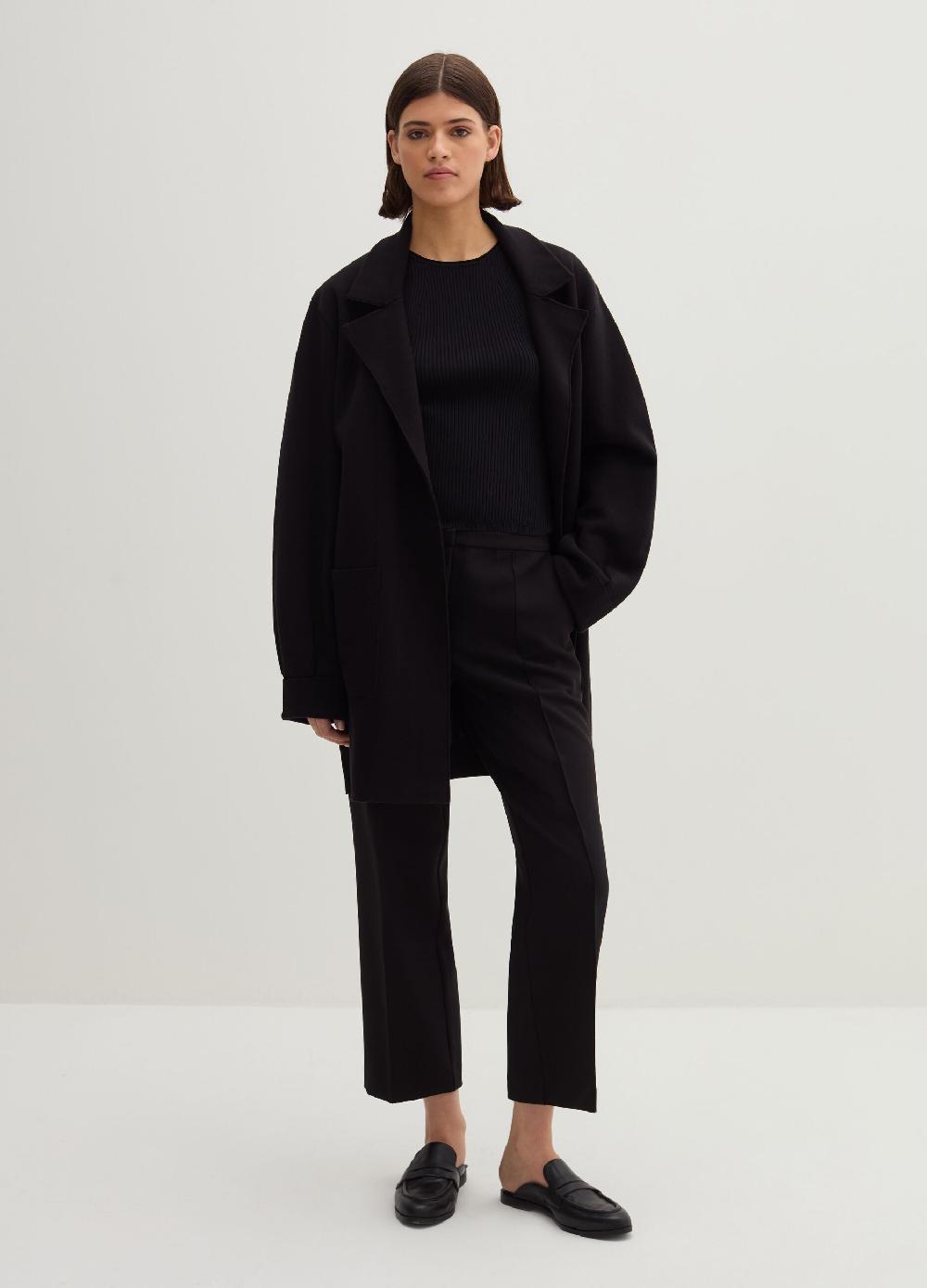 Stefanel Pantalone a sigaretta crop in crêpe doppia Flash Sale