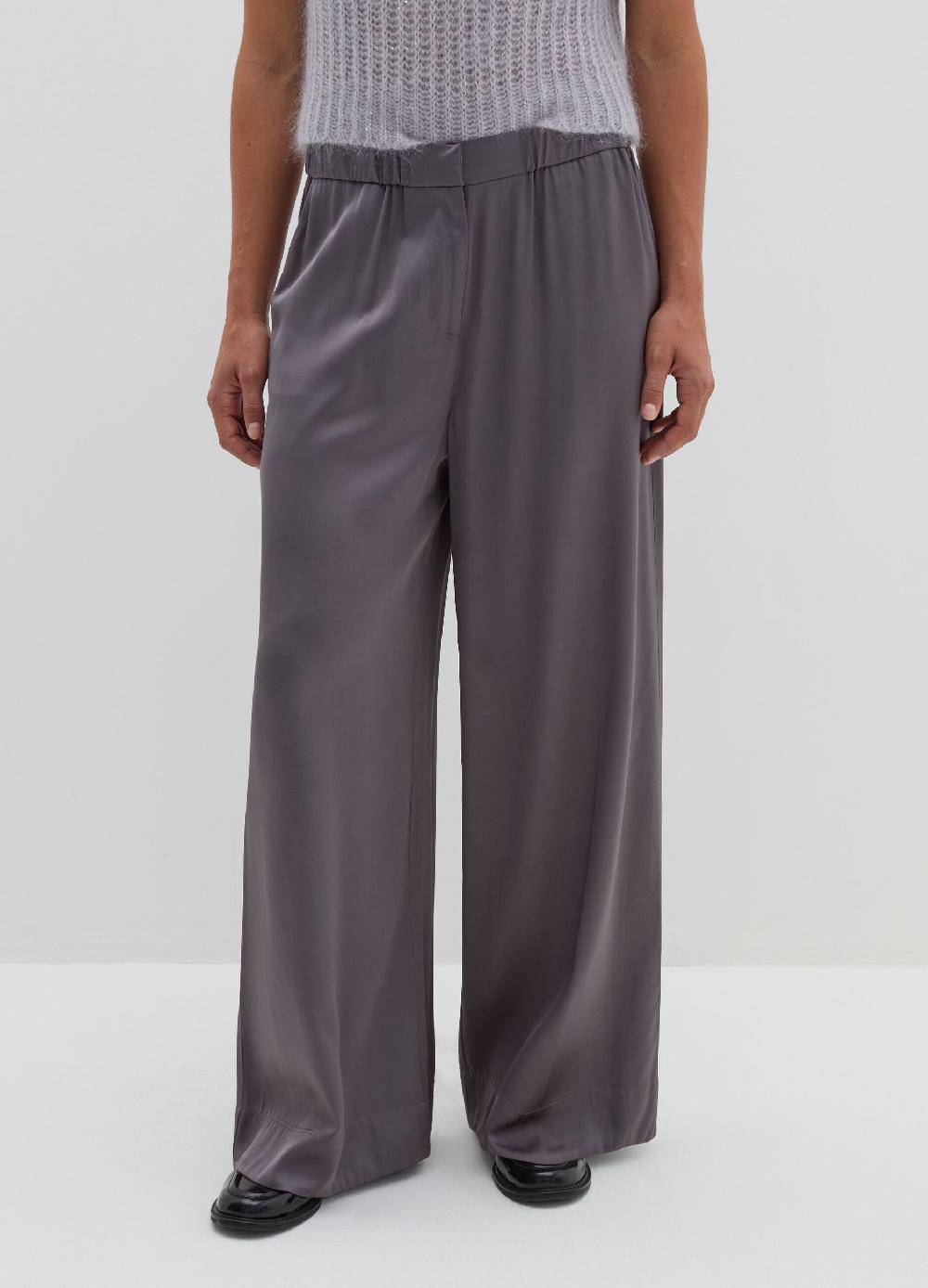 Stefanel Pantalone fluido pigiama in viscosa satin Black Friday