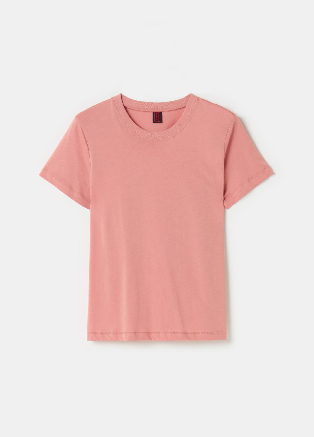 Stefanel T-shirt in jersey di cotone Supima Offerta San Valentino
