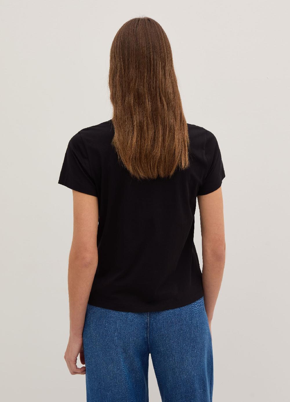 Stefanel T-shirt in jersey di cotone Supima Offerta Anniversario