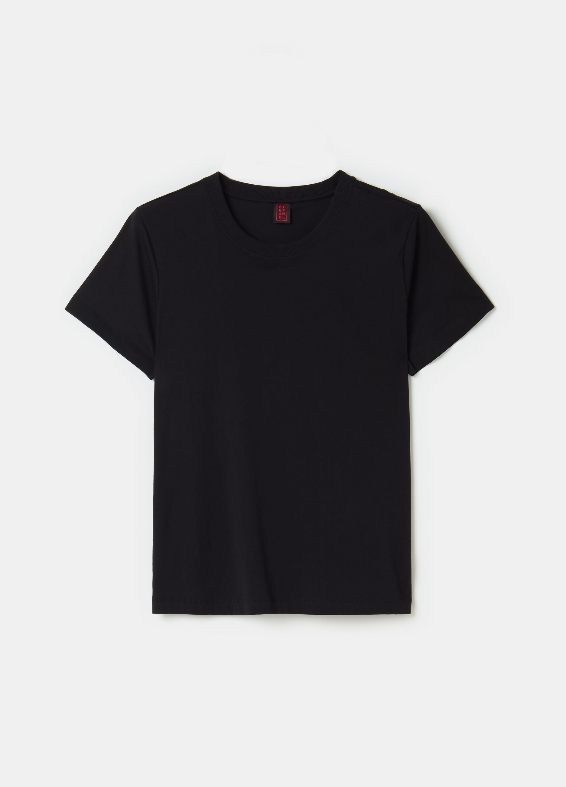 Stefanel T-shirt in jersey di cotone Supima Offerta Anniversario
