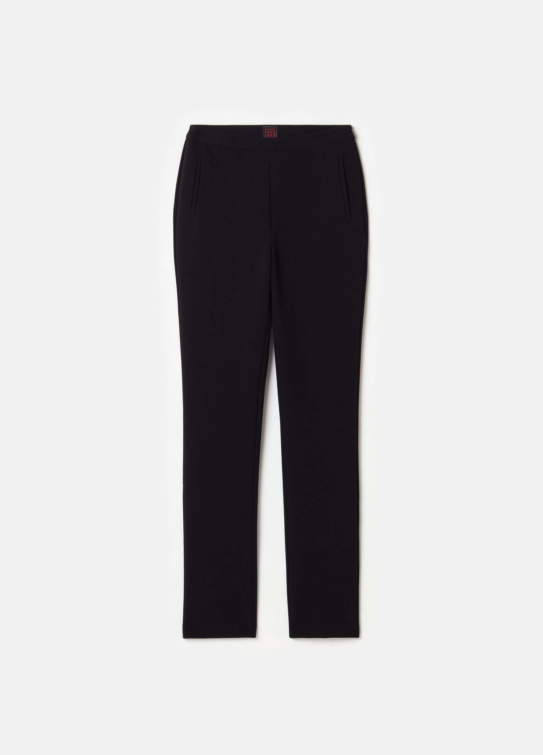 Stefanel Pantalone skinny fit in crêpe doppia Latest fashion
