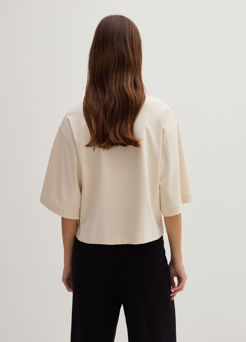 Stefanel T-shirt boxy fit in cotone Offerte esclusive