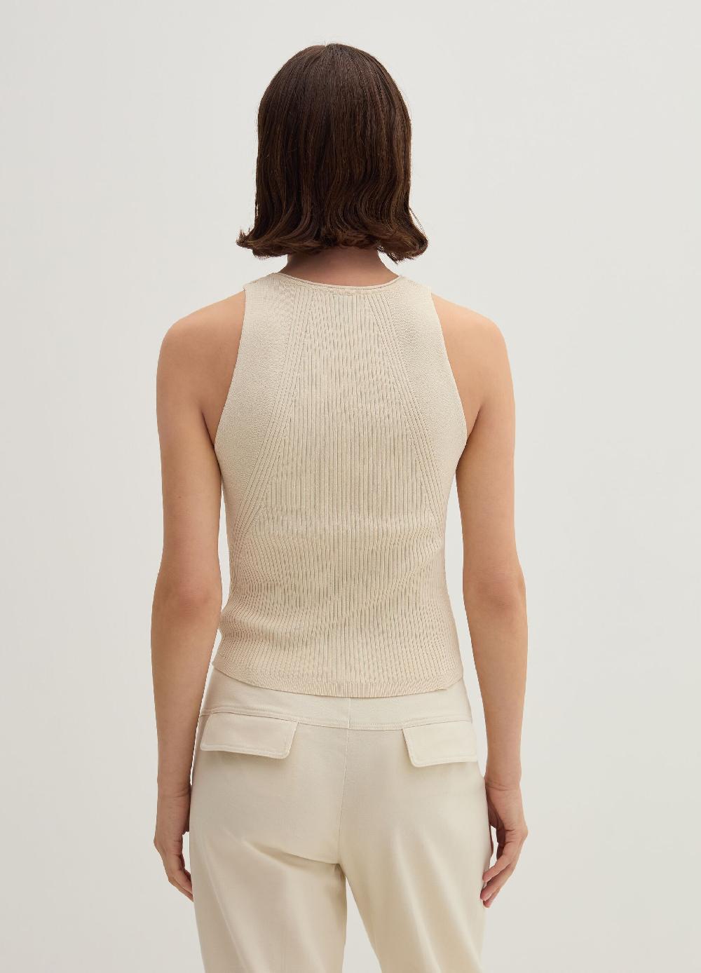 Stefanel Tank top in crêpe a coste piatte Nuovi prodotti