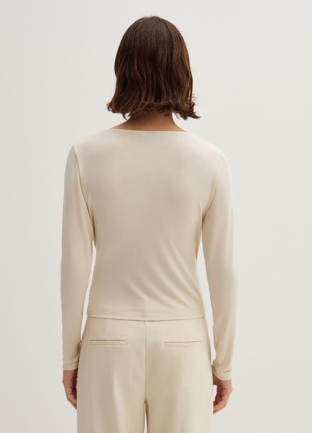 Stefanel T-shirt scollo a V con incrocio Offerte stagionali