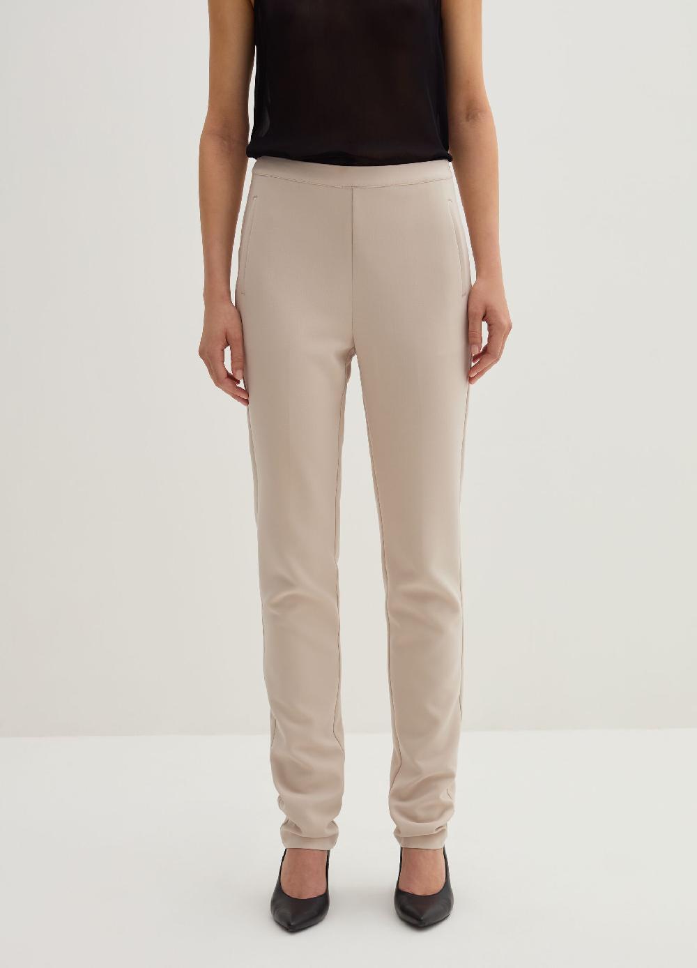 Stefanel Pantalone skinny fit in crêpe doppia Liquidazione