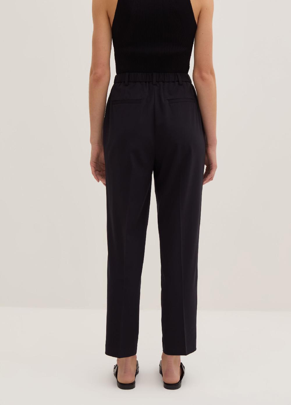 Stefanel Pantalone a sigaretta in gabardina con pinces Fino al 65% di sconto