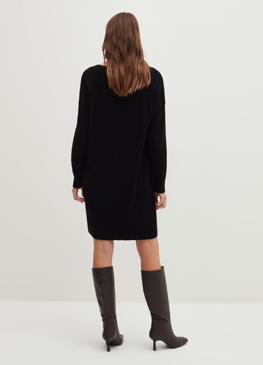 Stefanel Vestito corto in lana viscosa e cashmere Sostegno trimestrale