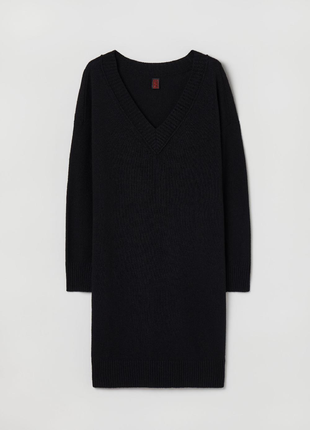 Stefanel Vestito corto in lana viscosa e cashmere Sostegno trimestrale