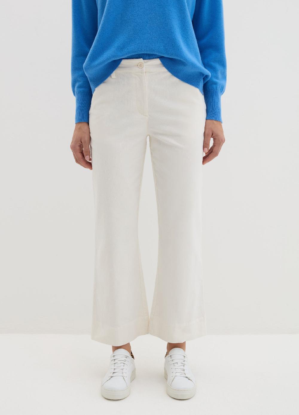 Stefanel Pantalone flare fit in corduroy Discount Store per i nuovi prodotti