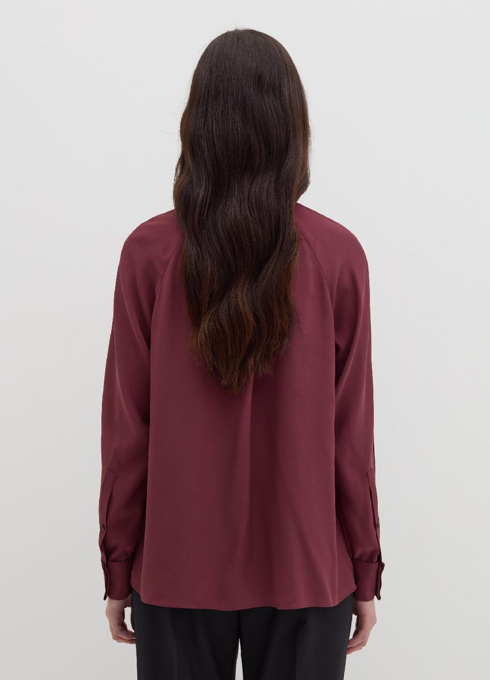 Stefanel Blusa a collo alto in viscosa e seta Enormi sconti