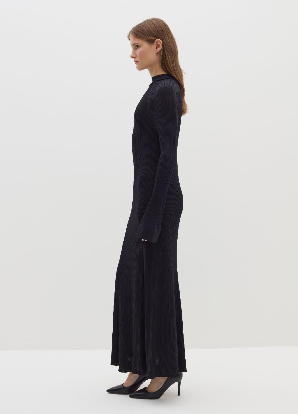 Stefanel Vestito lungo a coste piatte cut out Sconti questo mese