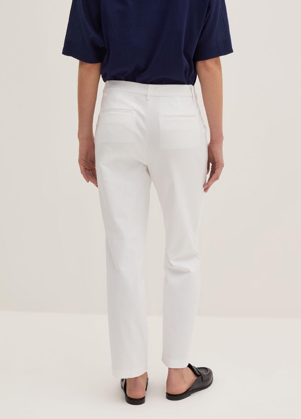 Stefanel Pantalone crop a sigaretta in twill stretch Italy