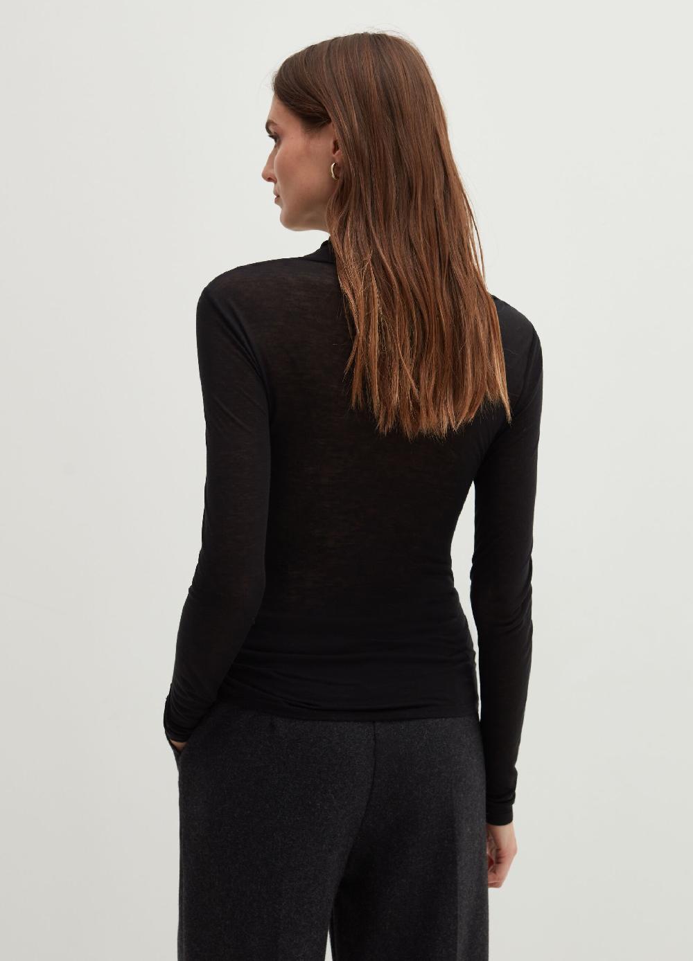 Stefanel T-shirt a maniche lunghe con collo alto Qualità