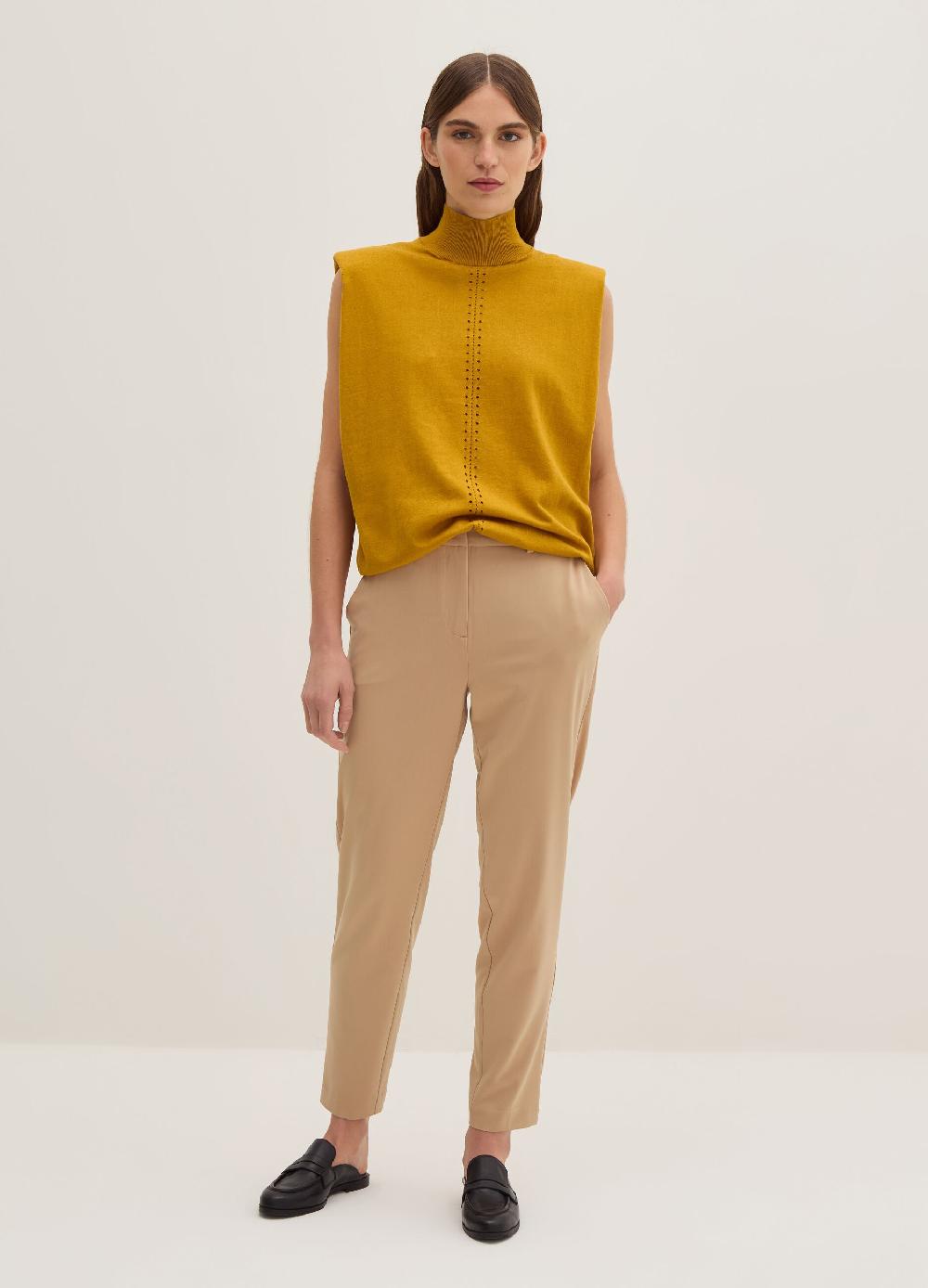 Stefanel Pantalone a sigaretta in gabardina stretch Vendita