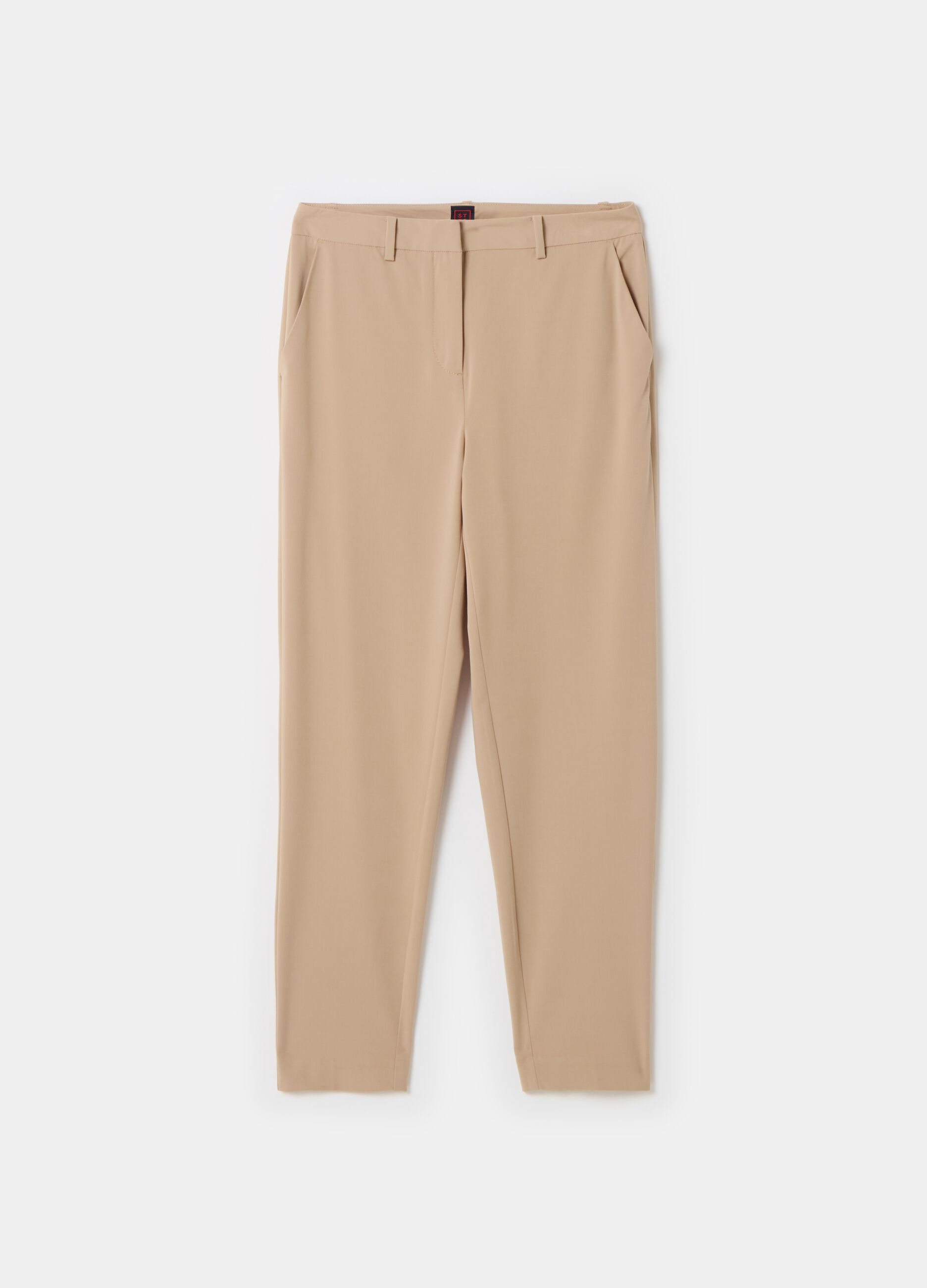 Stefanel Pantalone a sigaretta in gabardina stretch Vendita