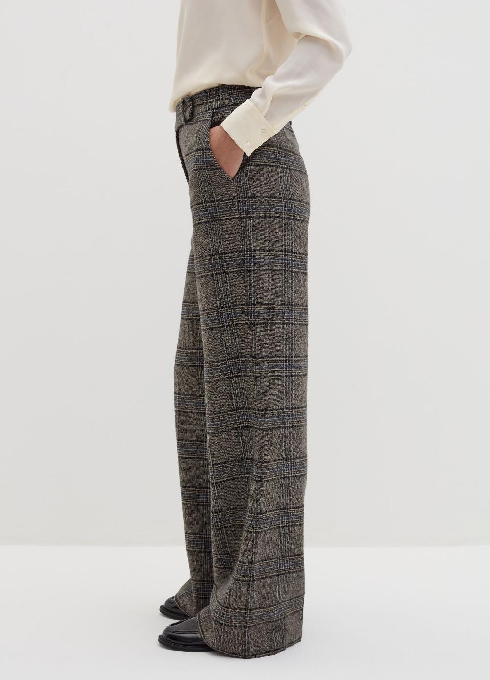 Stefanel Pantalone palazzo fantasia tartan Pezzi Unici
