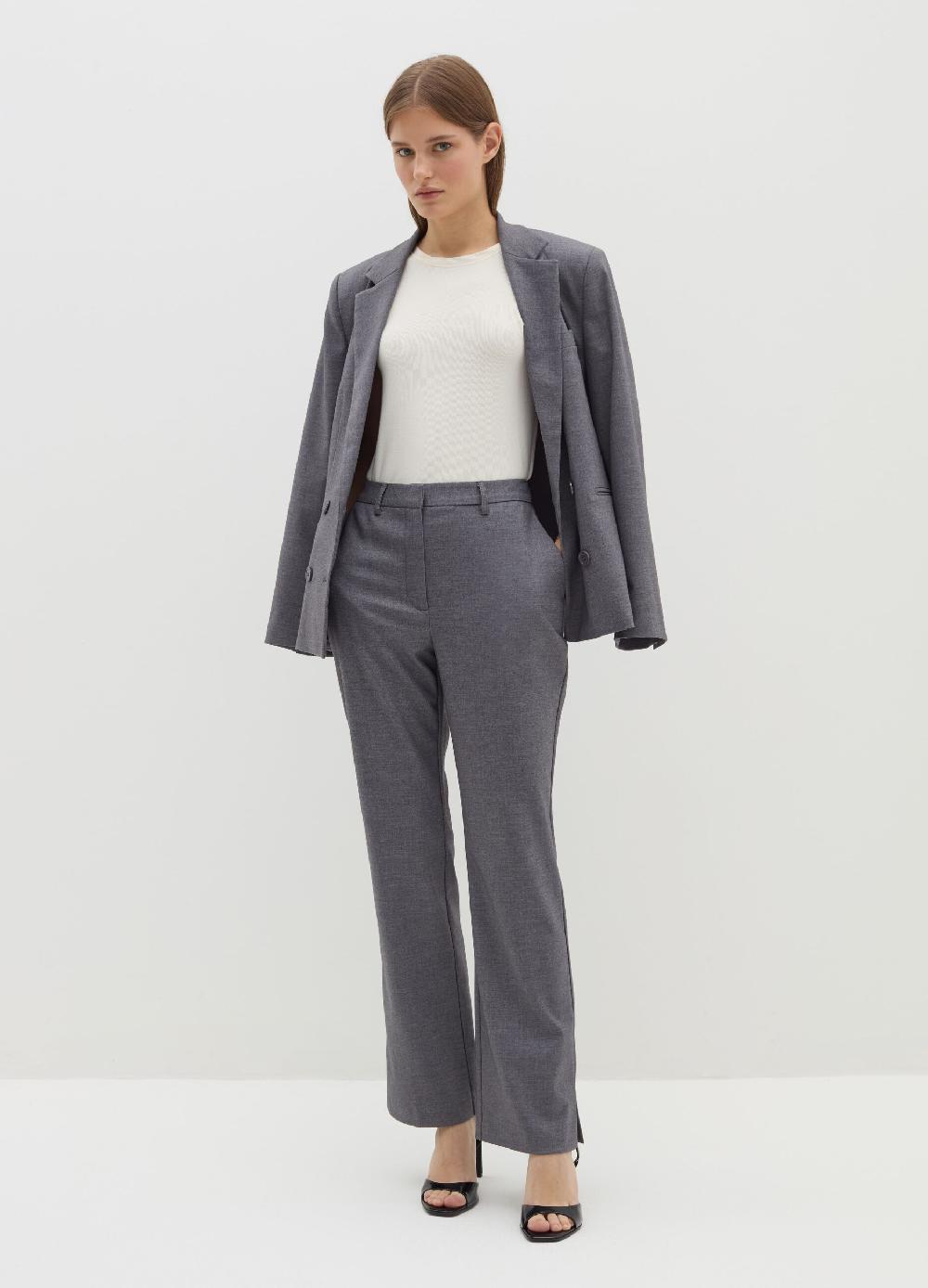 Stefanel Pantalone flare fit in flanella Qualità Garantita