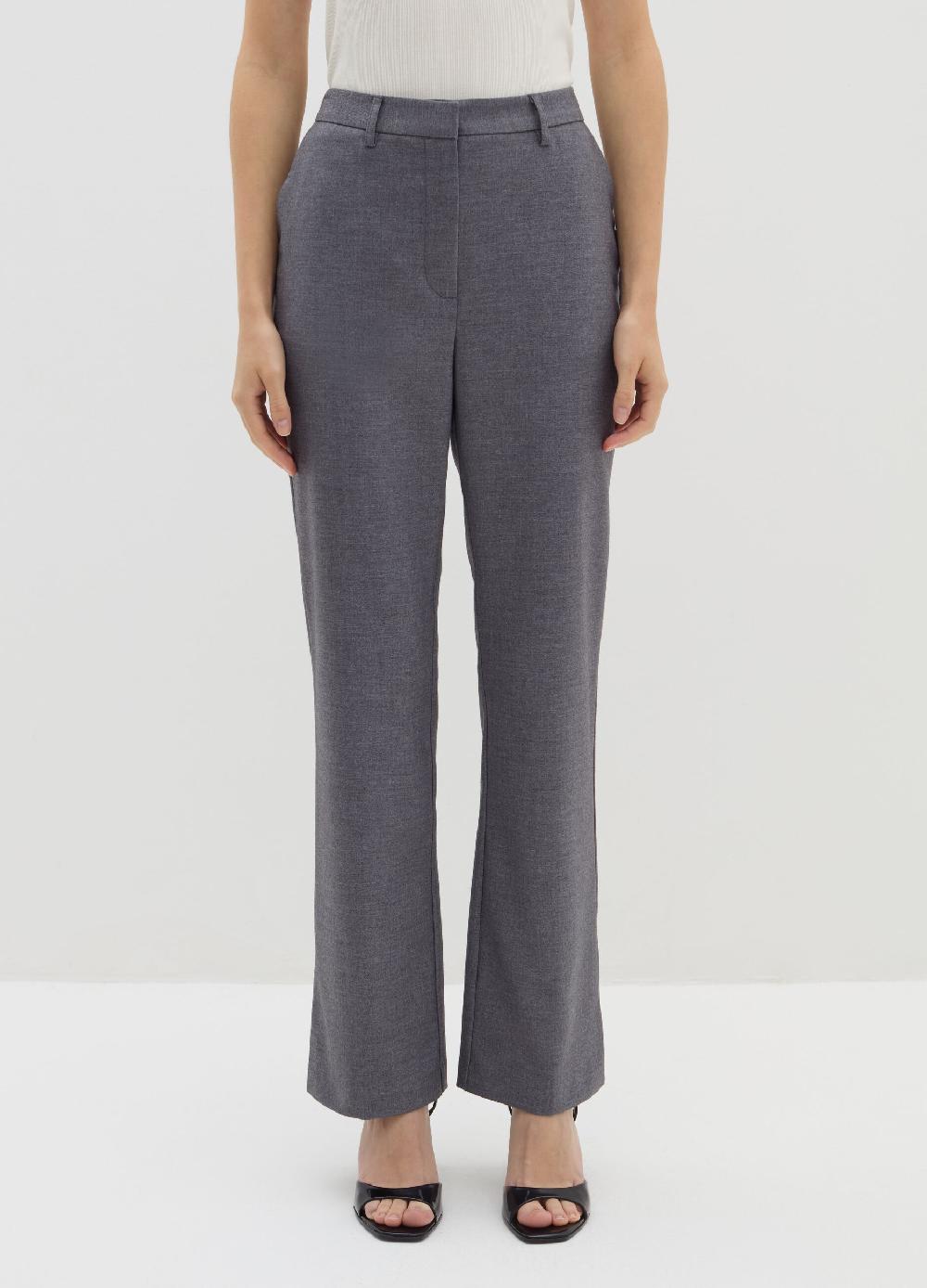 Stefanel Pantalone flare fit in flanella Qualità Garantita