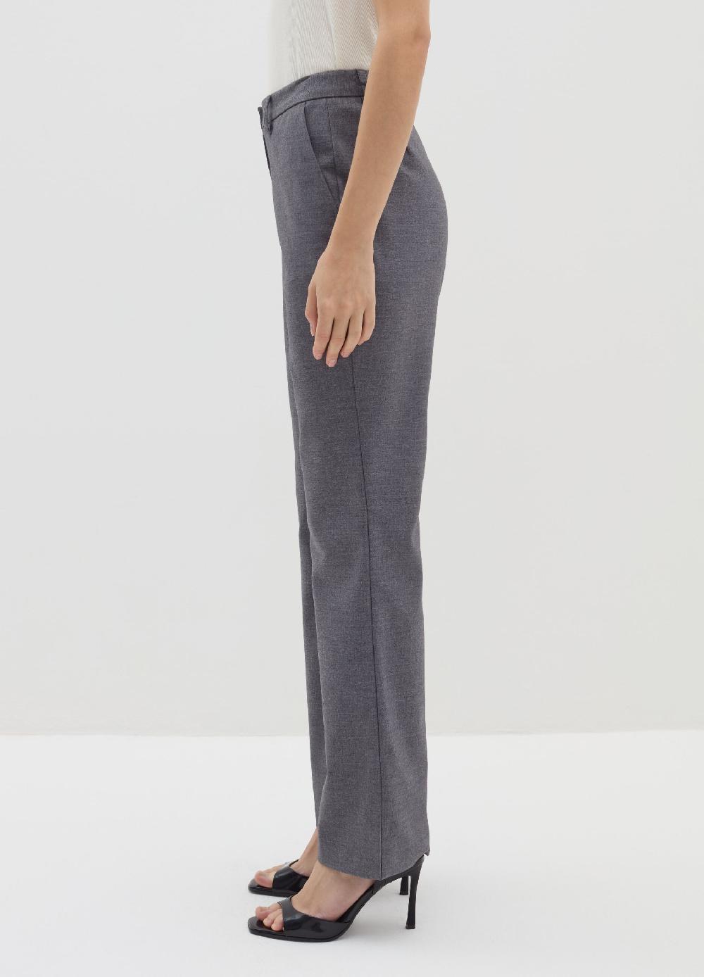 Stefanel Pantalone flare fit in flanella Qualità Garantita