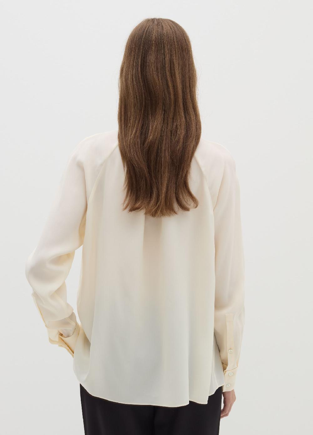 Stefanel Blusa a collo alto in viscosa e seta Negozi Online