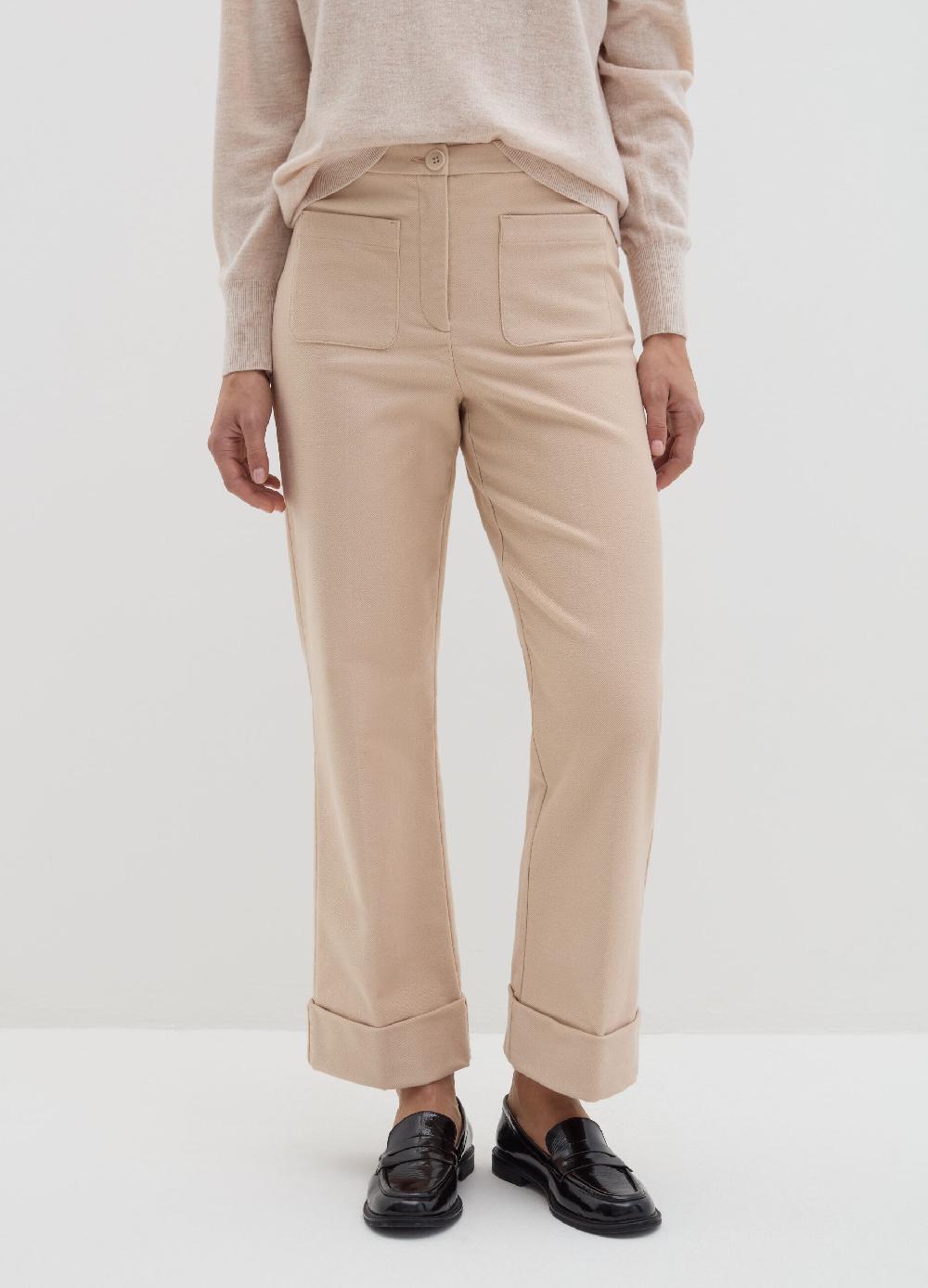 Stefanel Pantalone crop in twill stretch Fino Al -60%