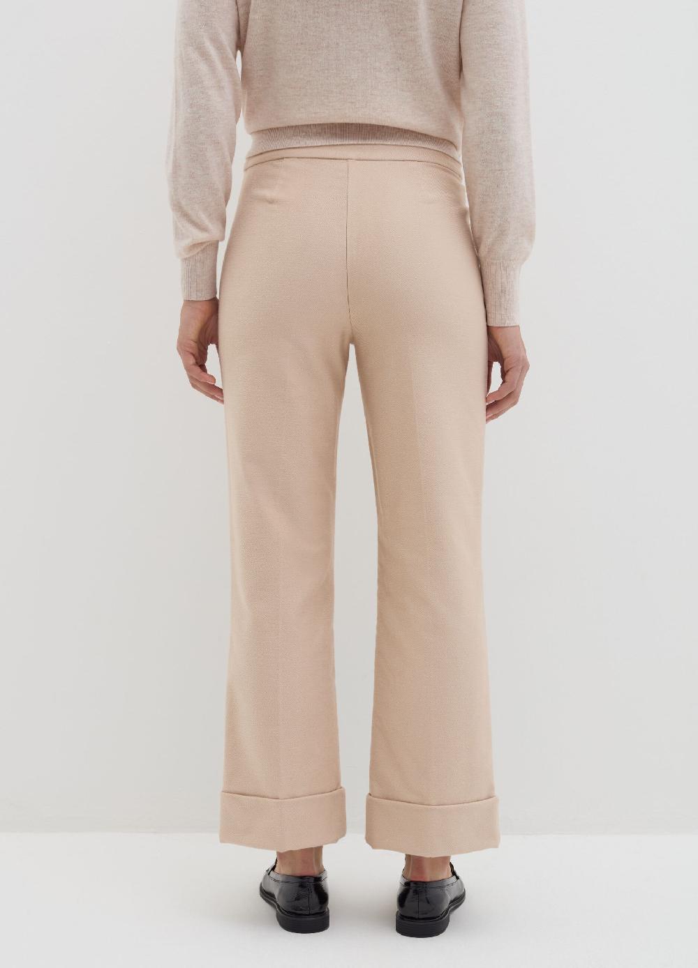 Stefanel Pantalone crop in twill stretch Fino Al -60%