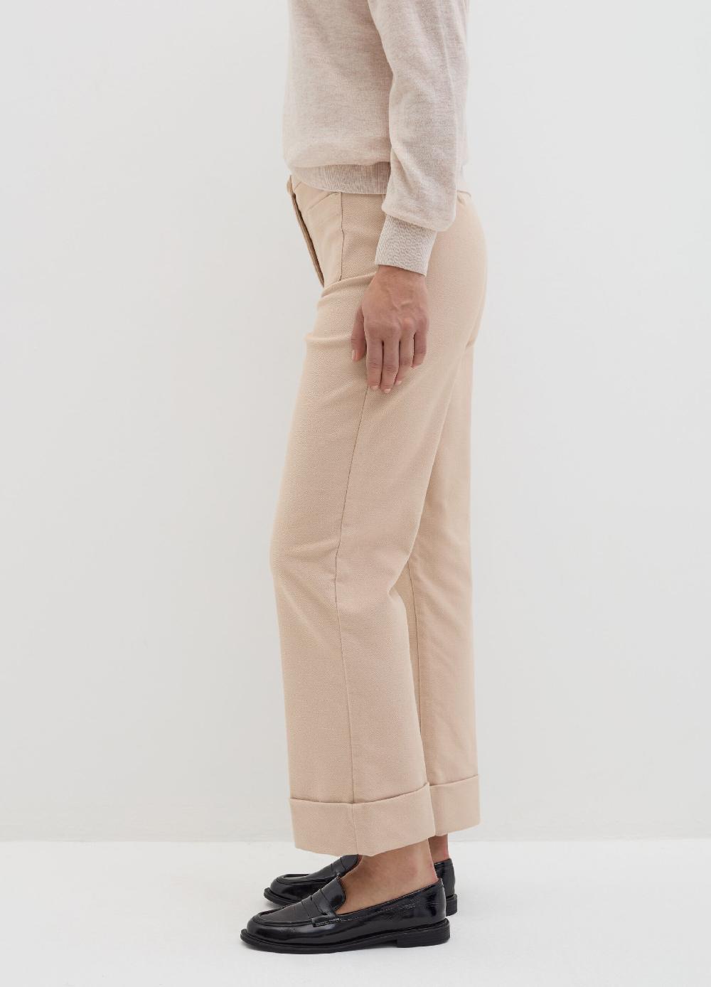 Stefanel Pantalone crop in twill stretch Fino Al -60%