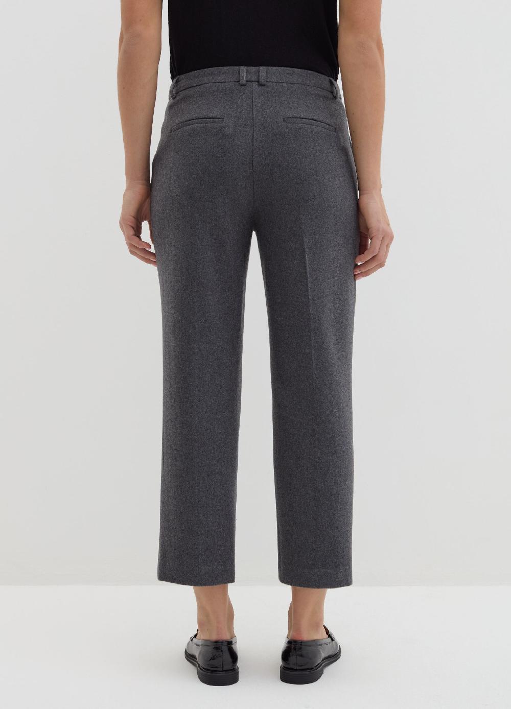 Stefanel Pantalone crop straight fit in pannetto Sottocosto