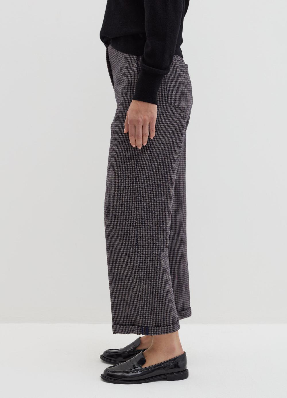 Stefanel Pantalone cropped a sigaretta fantasia check Convenienza