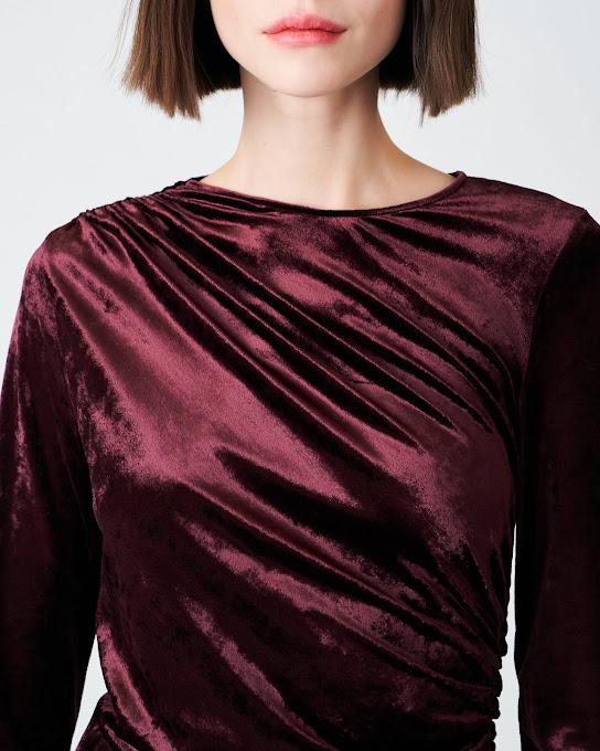 ﻿Suoli Abito Corto In Velluto Stretch In Vendita