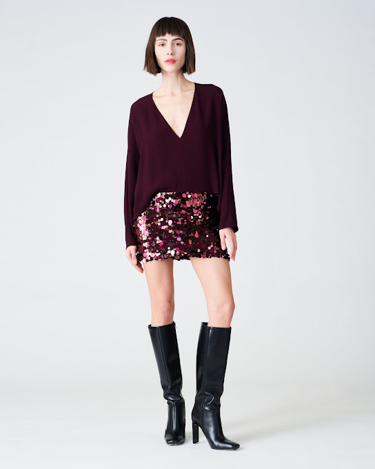 Suoli Abito Corto C/mini In Paillettes Hotsell