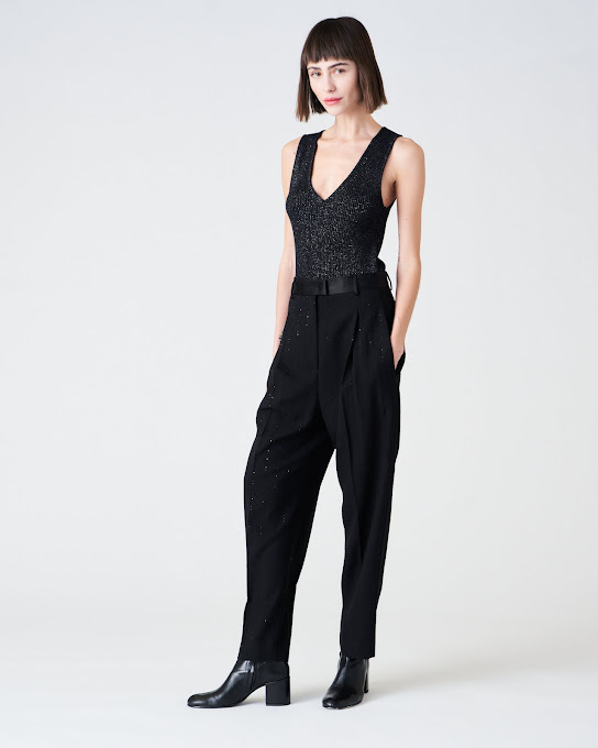 Suoli Pantalone Carota Gessato Italy