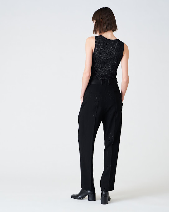 Suoli Pantalone Carota Gessato Italy