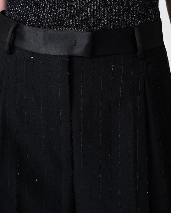Suoli Pantalone Carota Gessato Italy