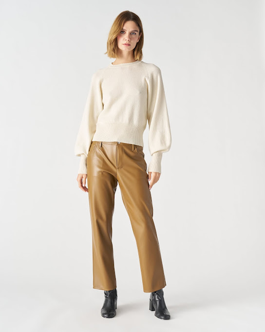 Suoli Jeans Slim In Ecopelle Italia