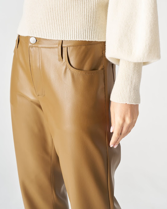 Suoli Jeans Slim In Ecopelle Italia