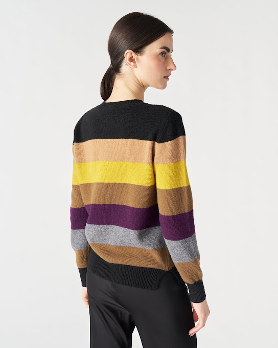 Suoli Girocollo In Maglia Riga Multicolor I Più Venduti