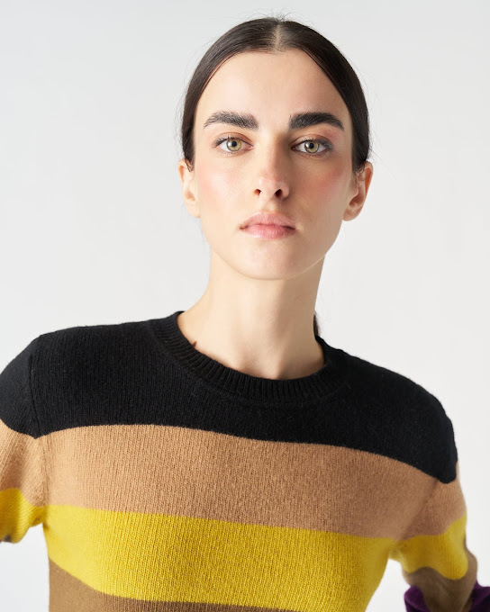 Suoli Girocollo In Maglia Riga Multicolor I Più Venduti