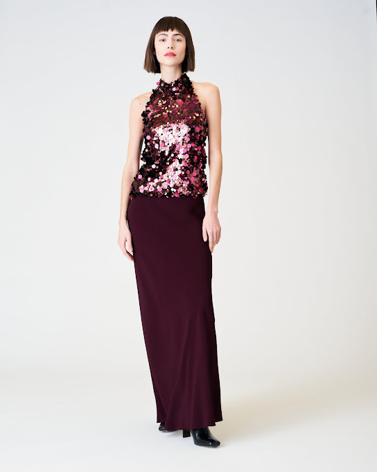 Suoli Top All'americana In Macro Paillettes Moda