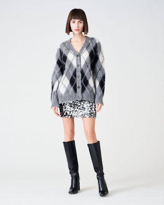 Suoli Cardigan In Maglia Ad Intarsio Ballantine Spedizione Gratuita