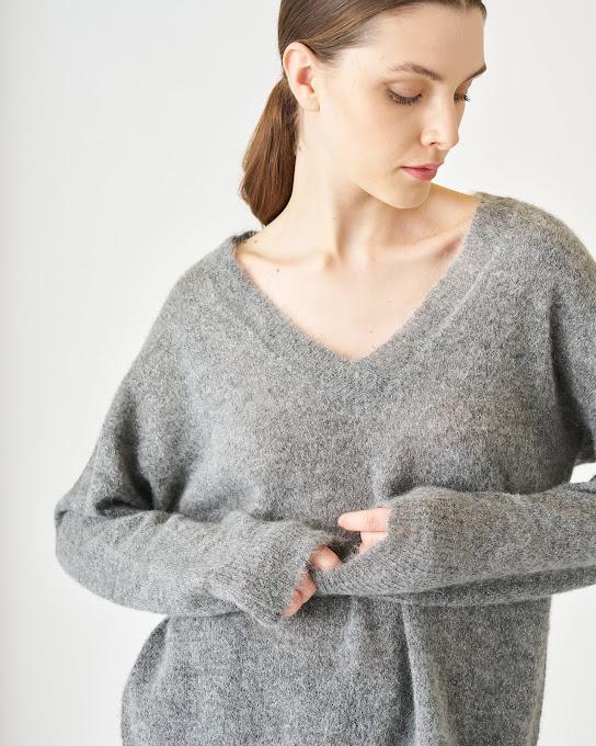 Suoli Maglia Over Scollo V Affare Del Giorno