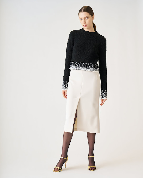 Suoli Maglia Girocollo Jacquard Prezzo Ridotto